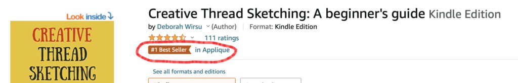 Creative Thread Sketching No 1 Best seller on Amazon